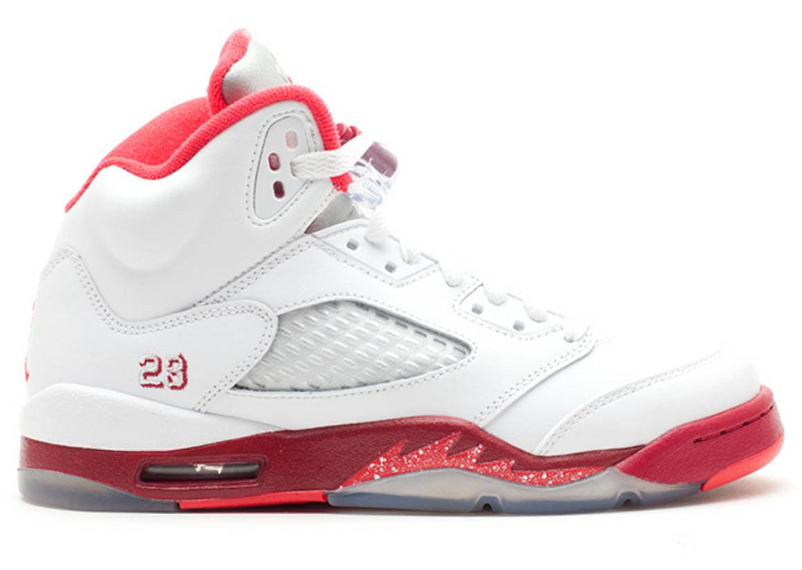 Air Jordan 5 Retro "White Scarlet" (GS / Juniors) | MrSneaker