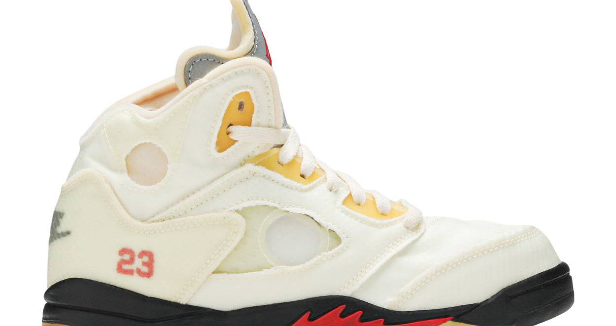Off White X Air Jordan 5 Retro SP "Sai" (PS / Kids) | MrSneaker