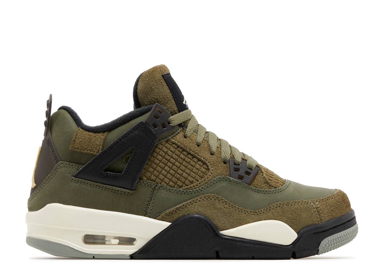 Air Jordan 4 Retro SE "Craft Olive" (GS/Juniors) | MrSneaker