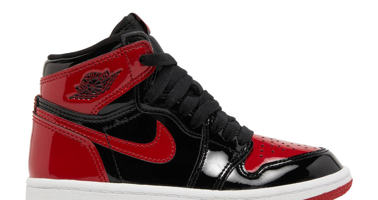 Air Jordan 1 Retro High OG "Patent Bred" (PS/Kids) | MrSneaker