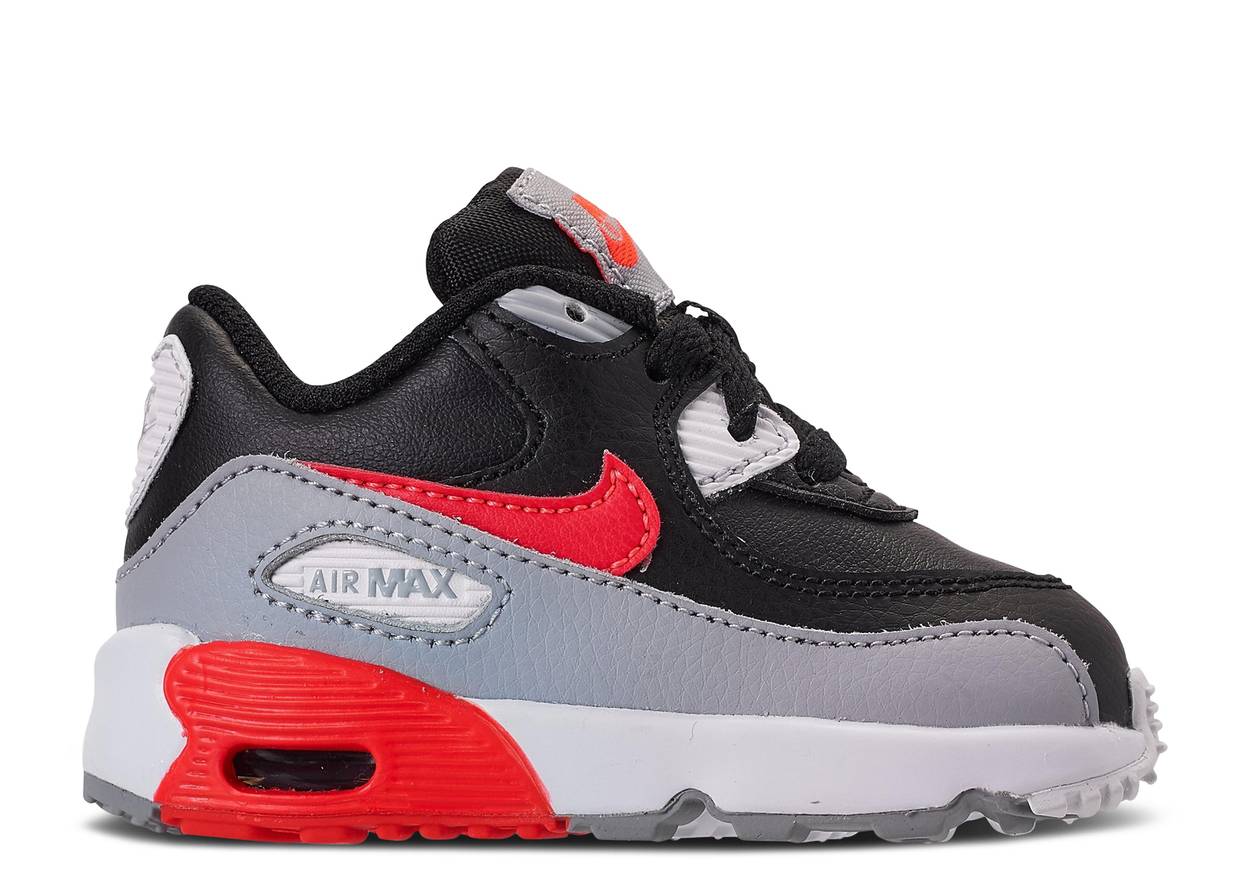 Air Max 90 Leather "Wolf Grey Crimson" (TD/Toddlers) | MrSneaker