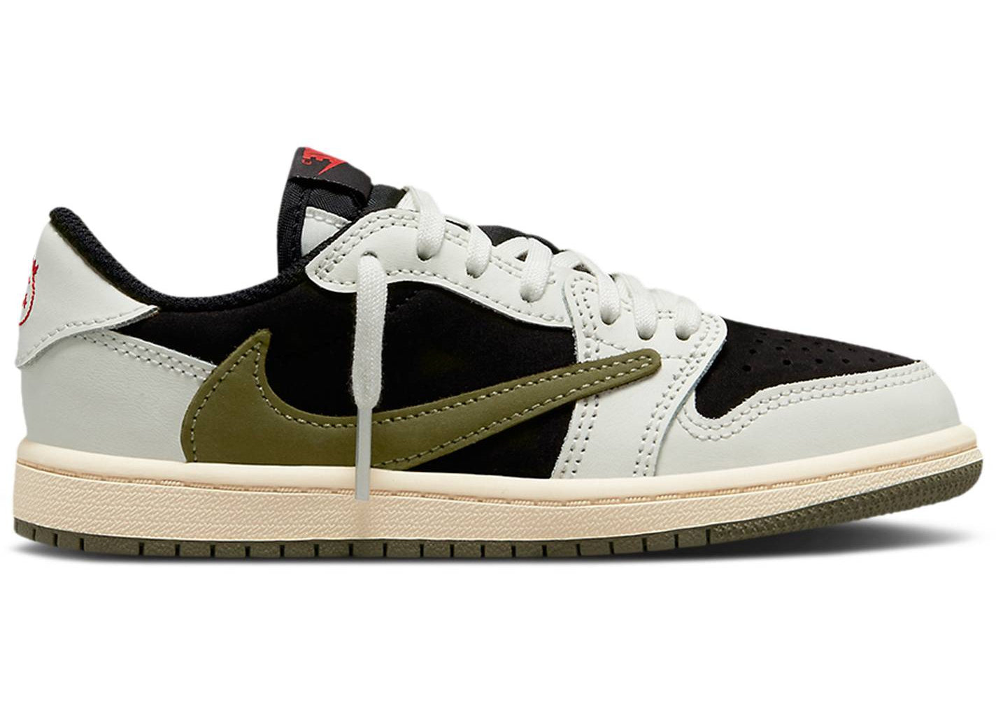 Travis Scott X Jordan 1 Retro Low OG SP "Olive" (PS / Kids) (2023) | MrSneaker