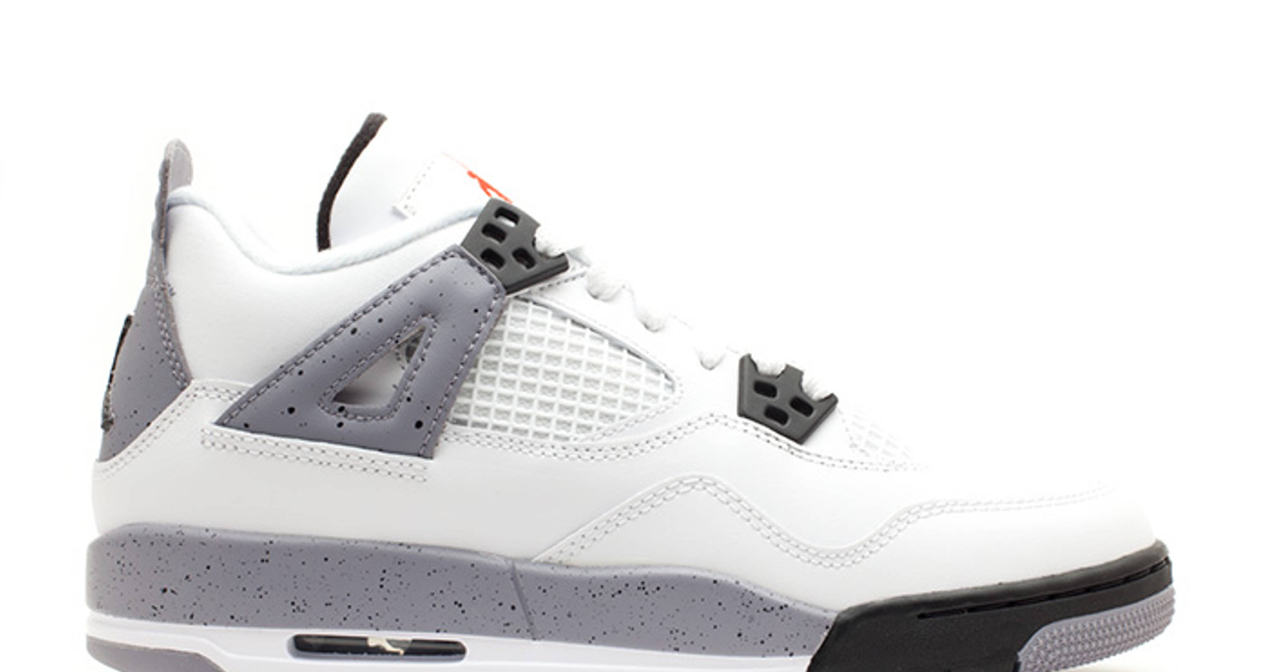 Air Jordan 4 Retro "White Cement" (GS/Juniors) (2012) | MrSneaker