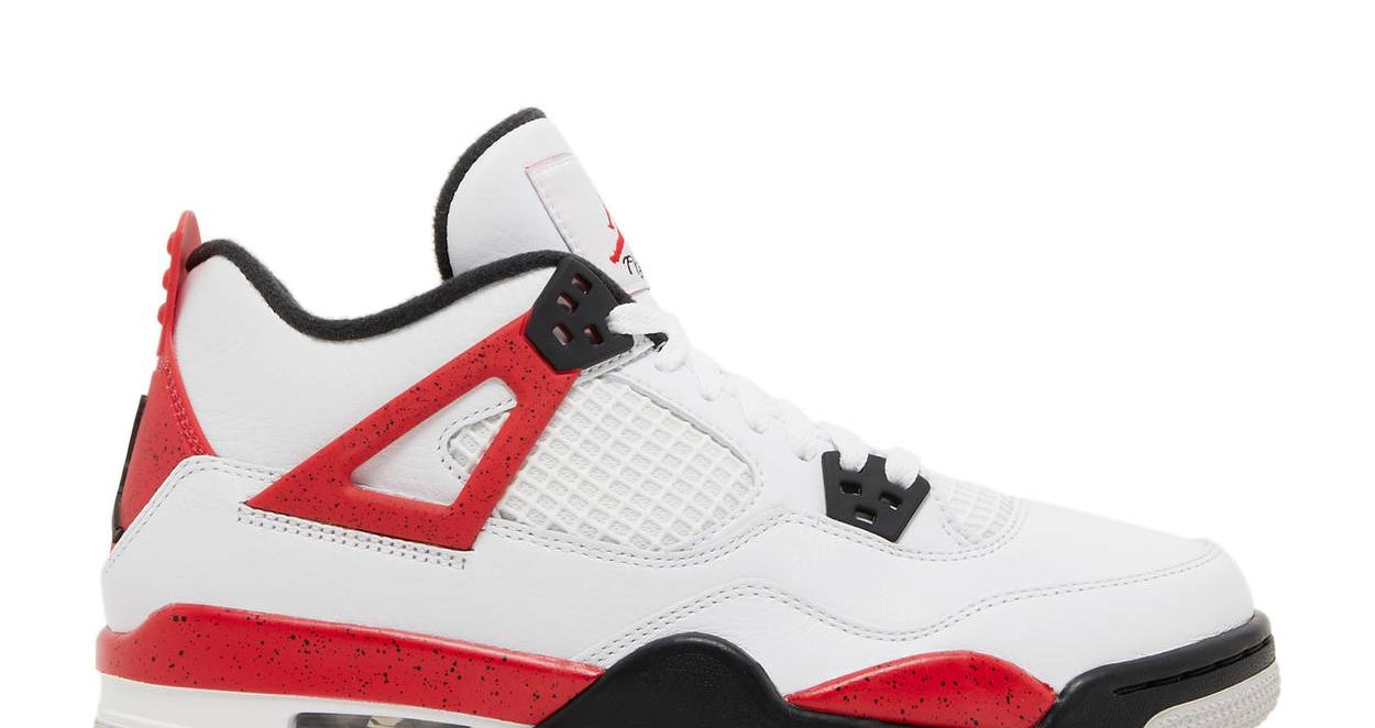 Air Jordan 4 Retro "Red Cement" (GS/Juniors) | MrSneaker