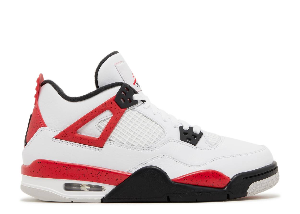 Air Jordan 4 Retro "Red Cement" (GS/Juniors) | MrSneaker