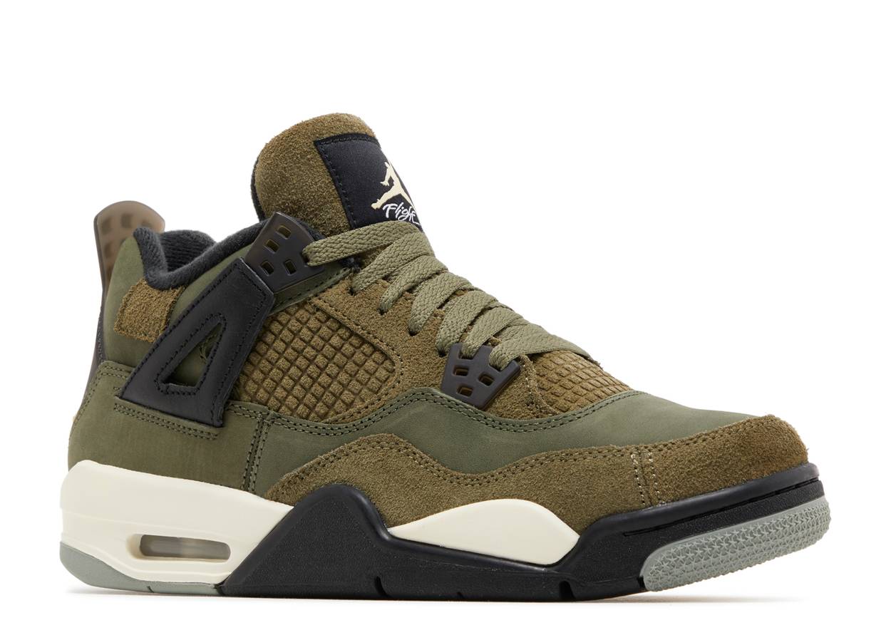 Air Jordan 4 Retro SE "Craft Olive" (GS/Juniors) | MrSneaker