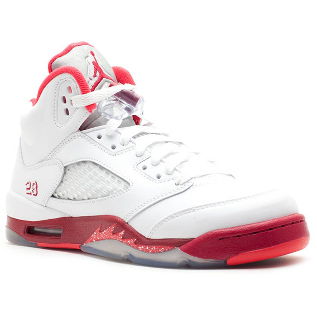 Air Jordan 5 Retro "White Scarlet" (GS / Juniors) | MrSneaker