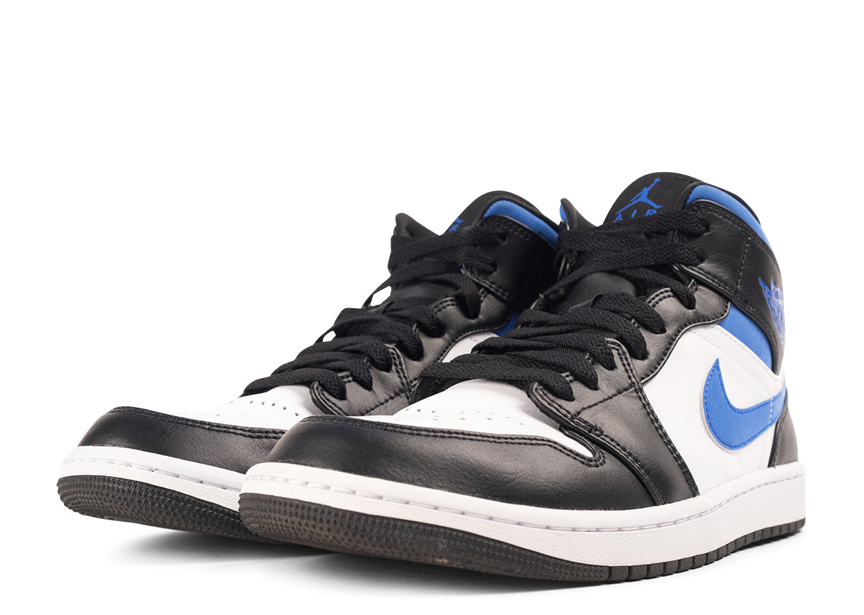 Pre-owned Jordan 1 Mid "Racer Blue" UK8.5 | MrSneaker