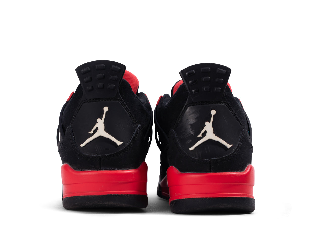 Pre-owned Air Jordan 4 Retro "Red Thunder" (GS/Juniors) (2022) UK6 | MrSneaker