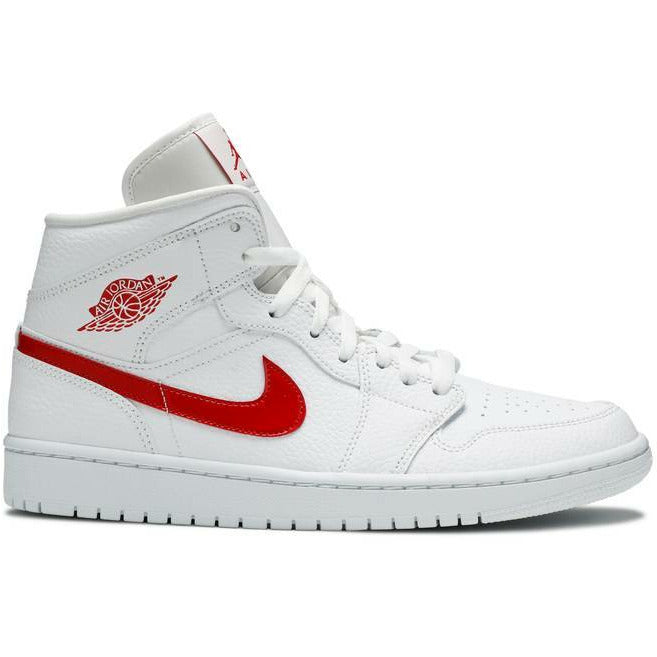 Wmns Air Jordan 1 Mid "White University Red" (2020) | MrSneaker