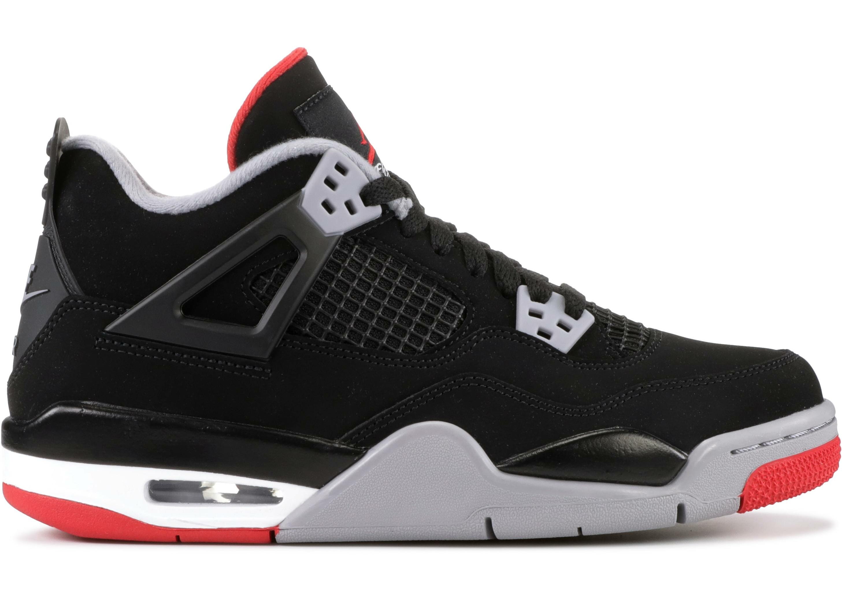 Air Jordan 4 Retro "Bred" (GS/Juniors) (2019) | MrSneaker