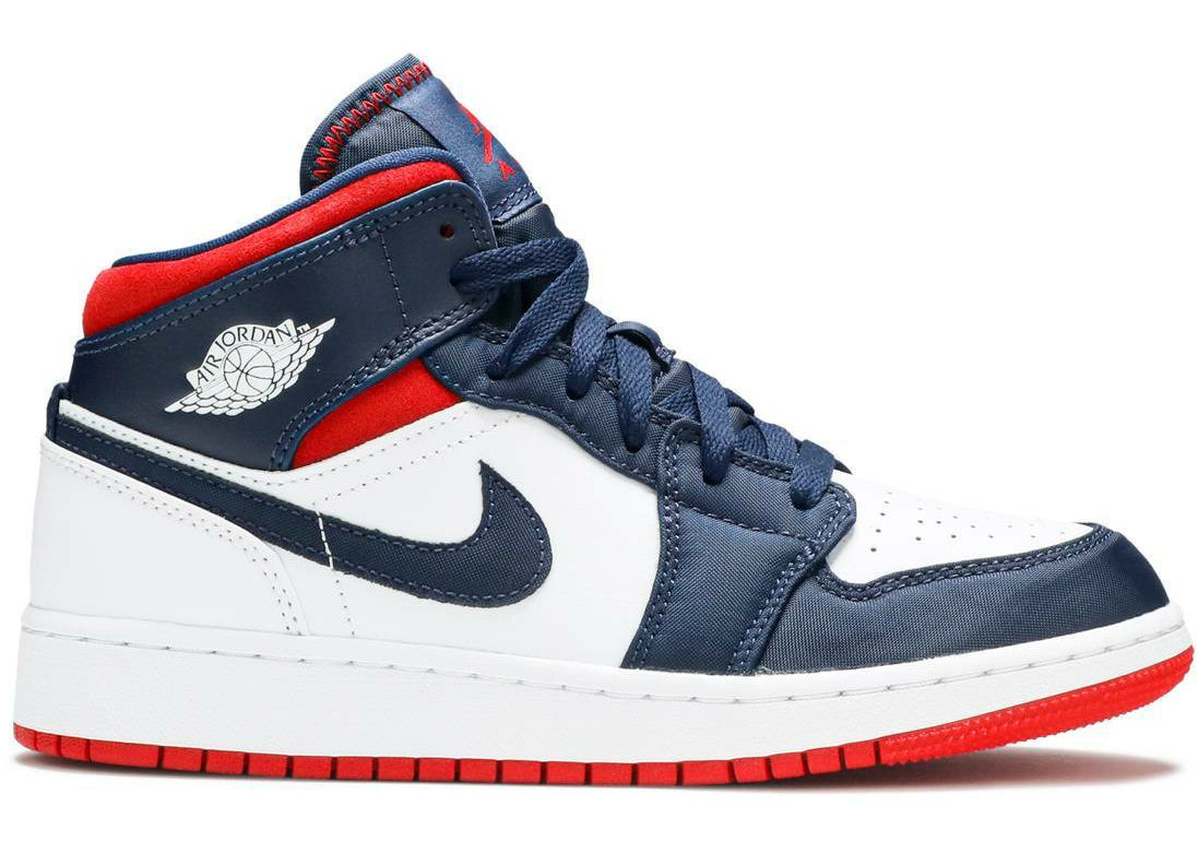 Air Jordan 1 Mid SE "USA" (GS/Juniors) (2020) | MrSneaker