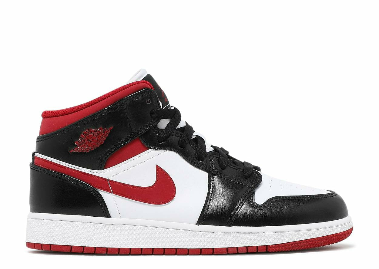 Air Jordan 1 Mid "Gym Red Black White" (GS/Juniors) (2021) | MrSneaker