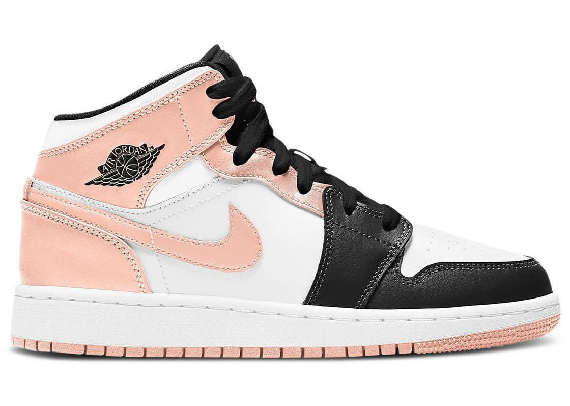 Air Jordan 1 Mid "Crimson Tint Toe" (GS/Juniors) (2021) | MrSneaker