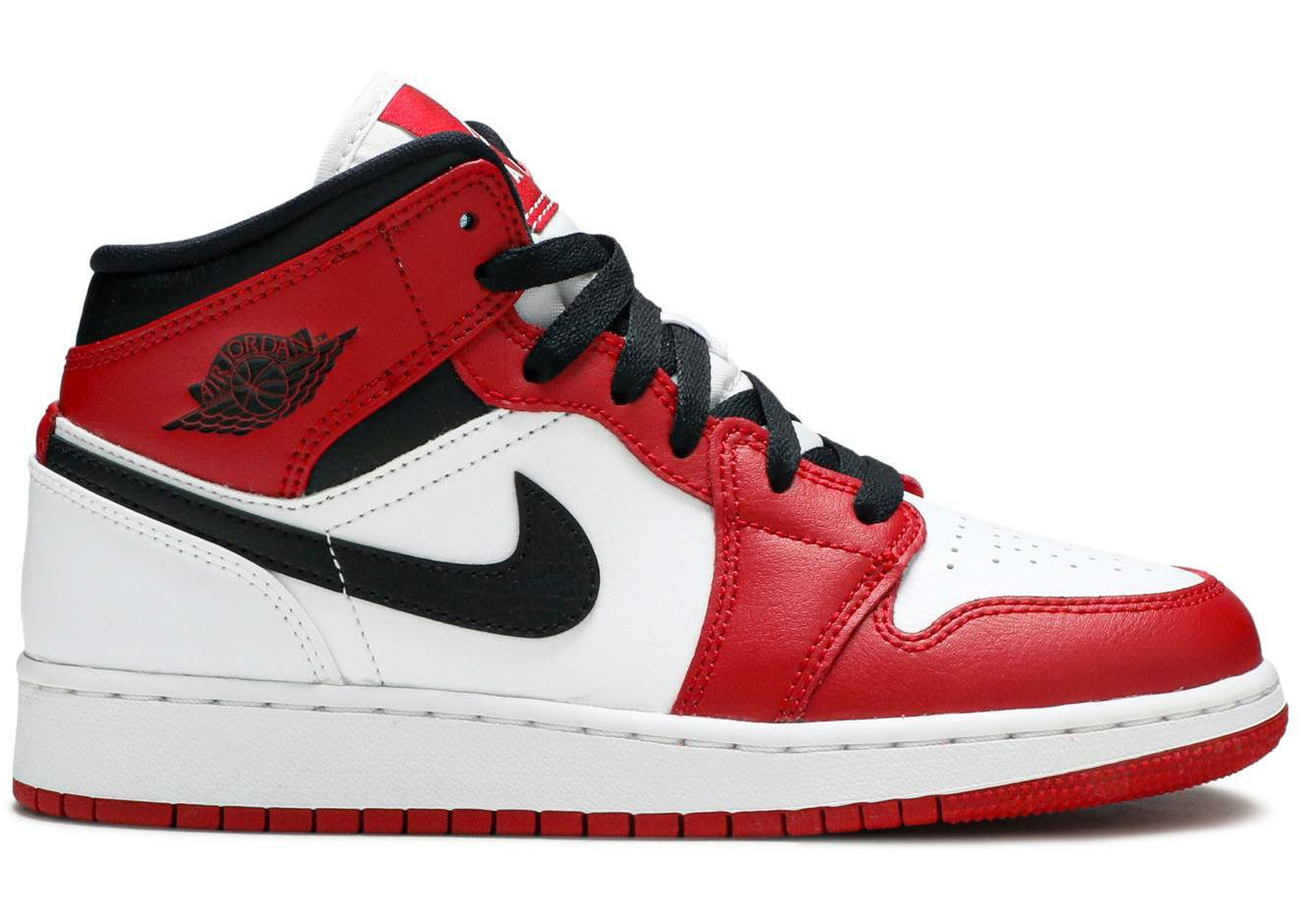 Air Jordan 1 Mid "Chicago White Toe" (GS/Juniors) (2020) | MrSneaker