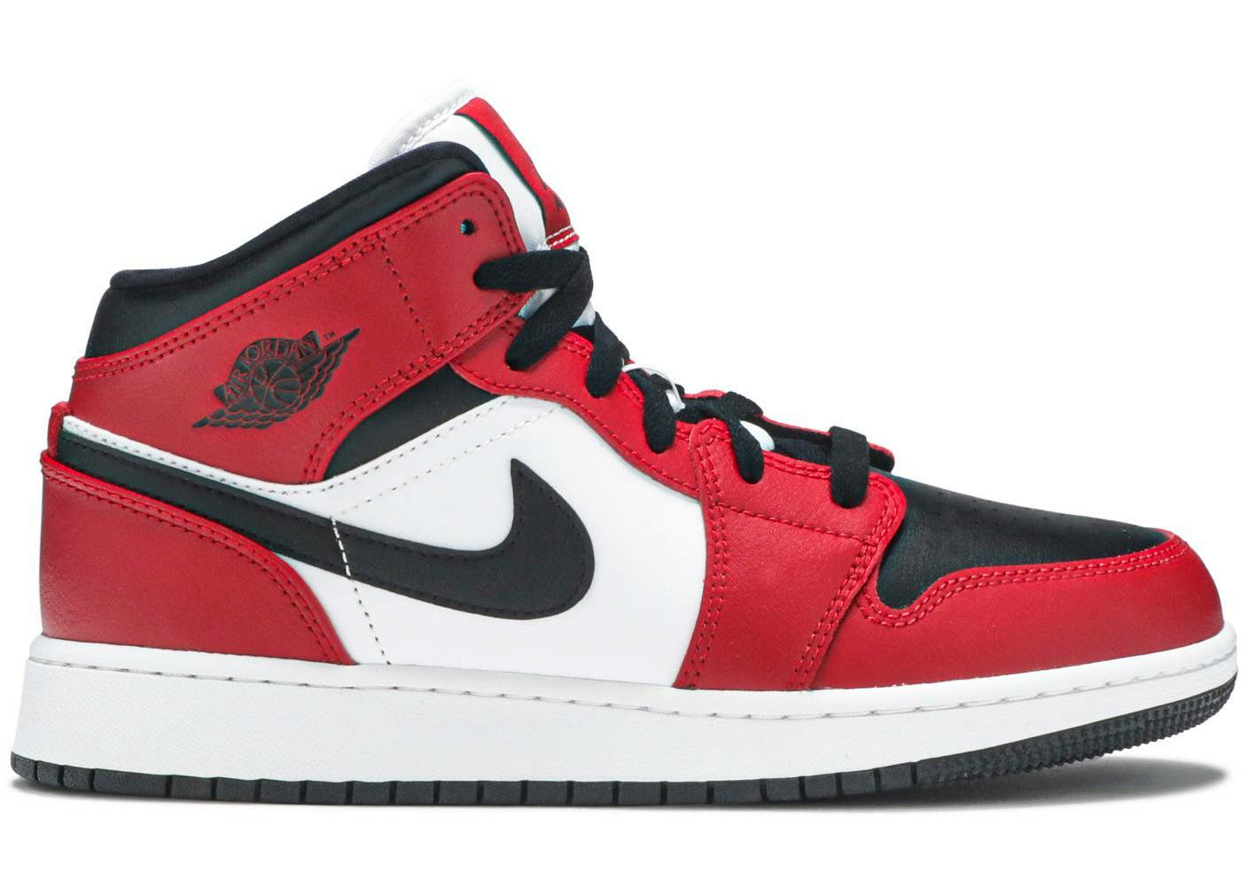 Air Jordan 1 Mid "Chicago Black Toe" (GS/Juniors) (2020) | MrSneaker