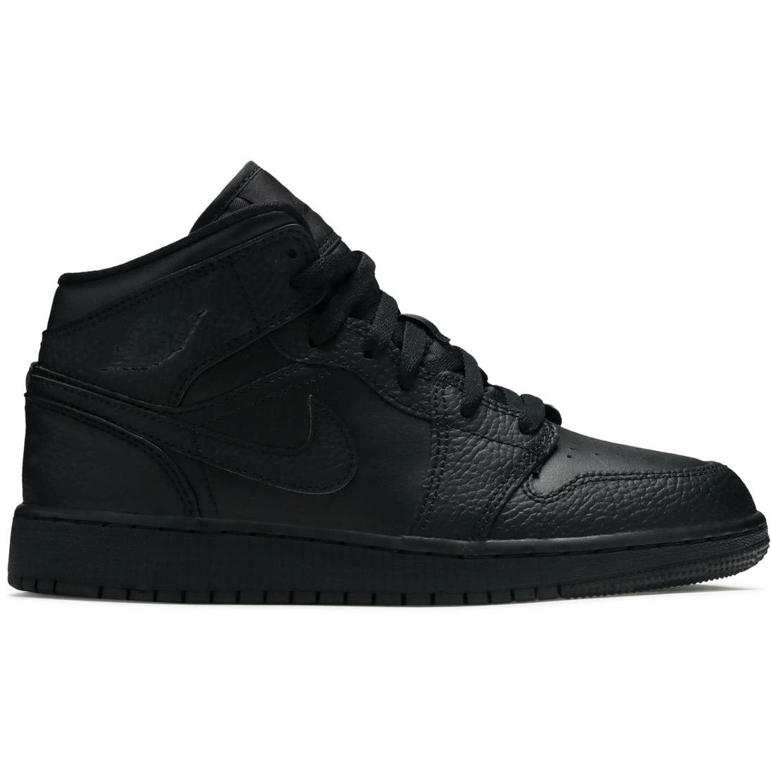 Air Jordan 1 Mid "Triple Black" (GS/Juniors) | MrSneaker