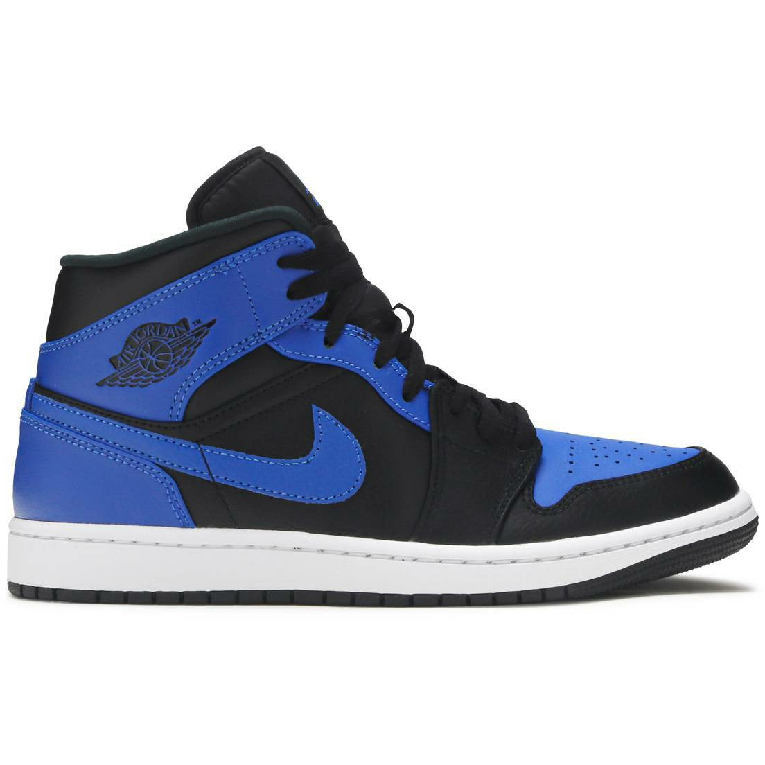 Air Jordan 1 Mid "Hyper Royal" (Tumbled Leather) (2021) | MrSneaker