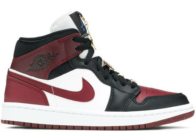 Air Jordan 1 Mid SE "Black Dark Beetroot" (Wmns) (2020) | MrSneaker