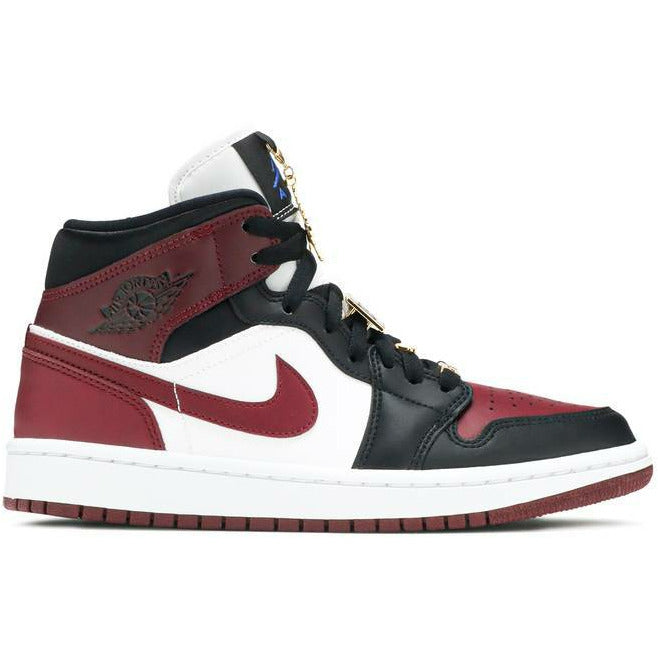 Air Jordan 1 Mid SE "Black Dark Beetroot" (Wmns) (2020) | MrSneaker