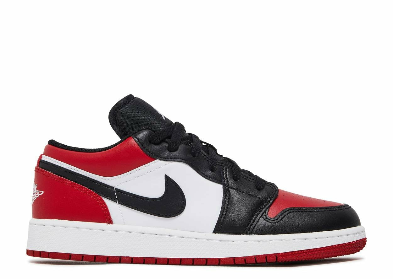 Air Jordan 1 Low "Bred Toe" (GS/Juniors) (2021) | MrSneaker