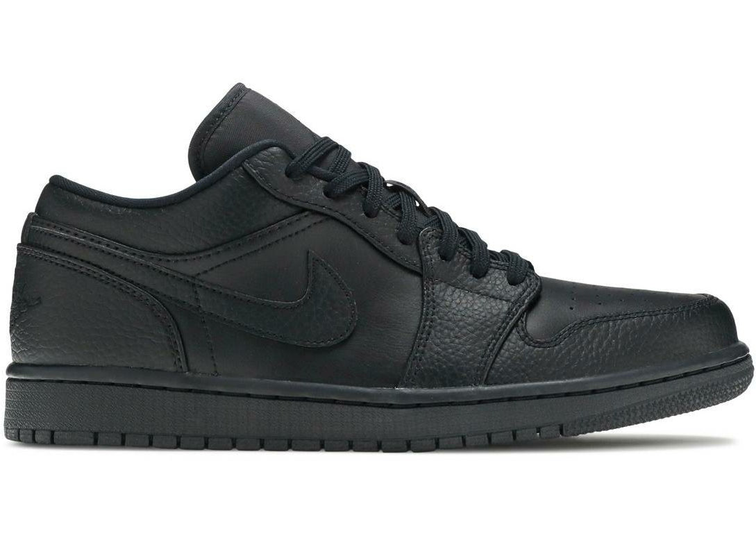 Air Jordan 1 Low "Triple Black" Tumbled Leather (2020) | MrSneaker