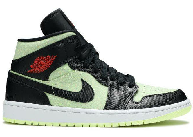 Air Jordan 1 Mid "Black Barley Volt" (Wmns) (2020) | MrSneaker