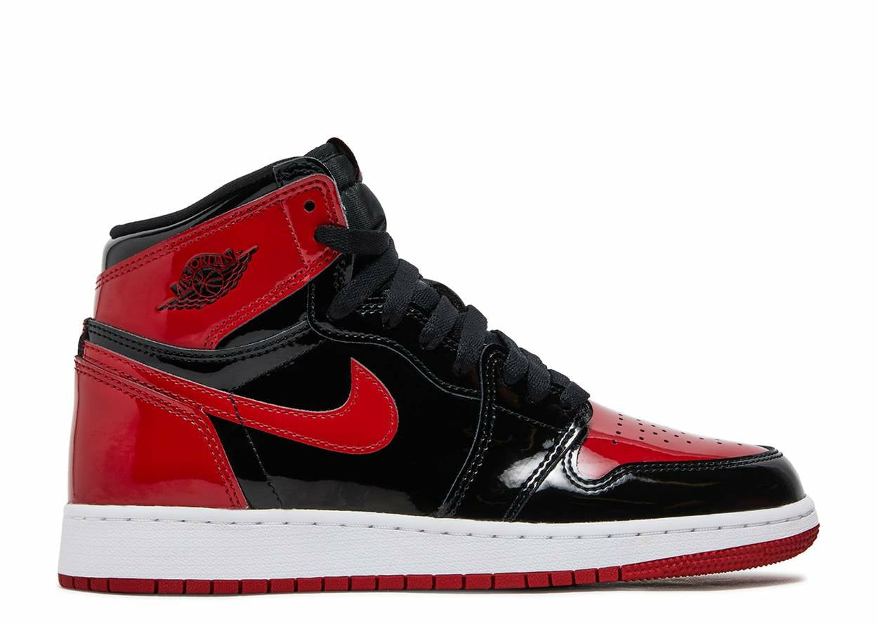 Air Jordan 1 Retro High OG "Patent Bred" (GS/Juniors) (2021) | MrSneaker
