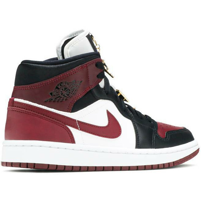 Air Jordan 1 Mid SE "Black Dark Beetroot" (Wmns) (2020) | MrSneaker