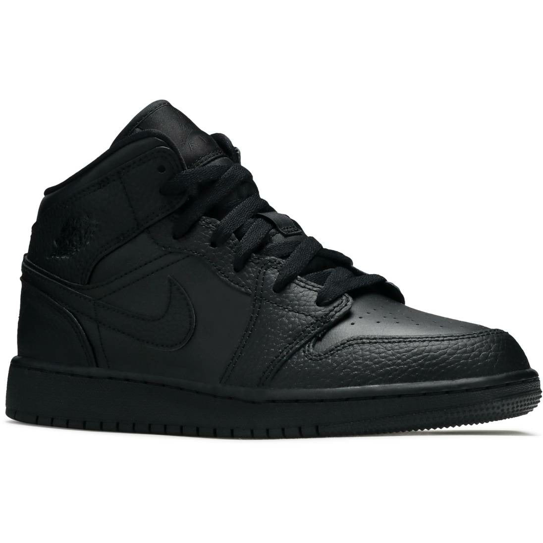 Air Jordan 1 Mid "Triple Black" (GS/Juniors) | MrSneaker