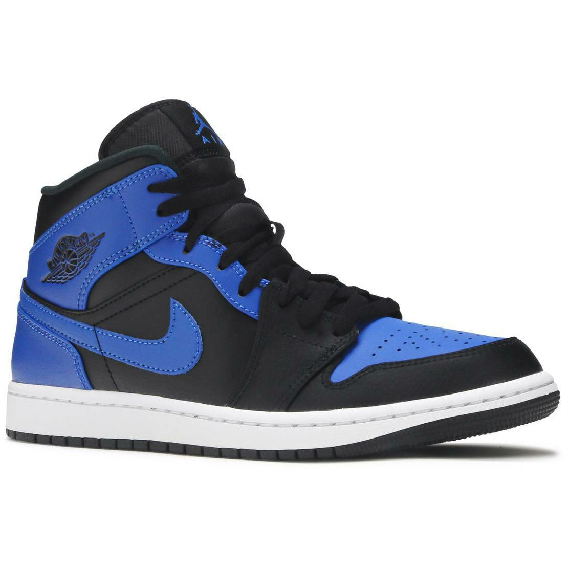 Air Jordan 1 Mid "Hyper Royal" (Tumbled Leather) (2021) | MrSneaker