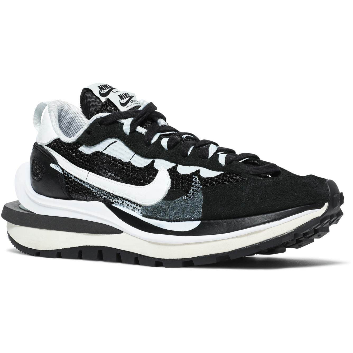 Sacai X Vaporwaffle "Black White" (2020) | MrSneaker