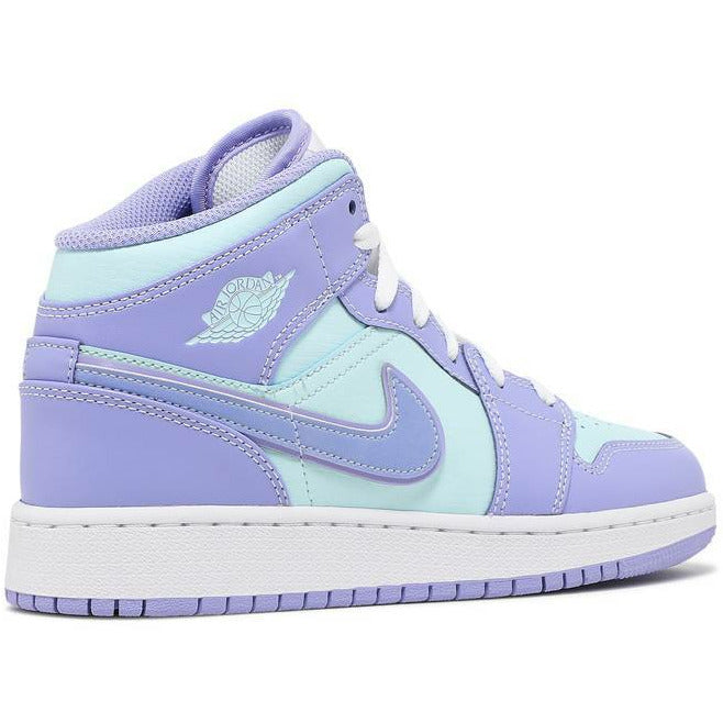 Air Jordan 1 Mid "Purple Aqua" (GS/Juniors) (2021) | MrSneaker