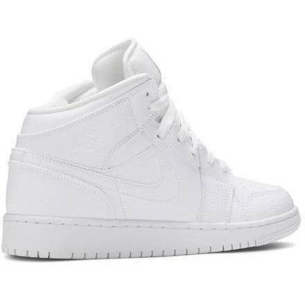 Air Jordan 1 Mid "Triple White" (GS/Juniors) (2020) | MrSneaker