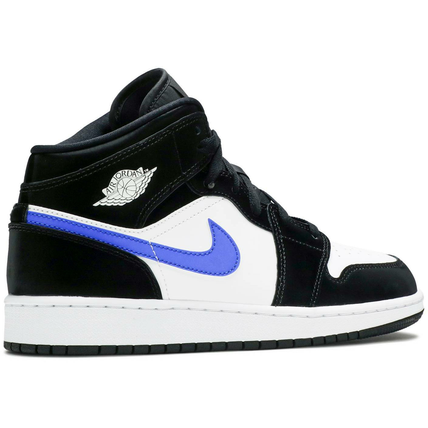 Air Jordan 1 Mid "Black Racer Blue White" (GS/Juniors) (2020) | MrSneaker