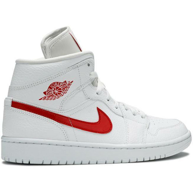 Wmns Air Jordan 1 Mid "White University Red" (2020) | MrSneaker