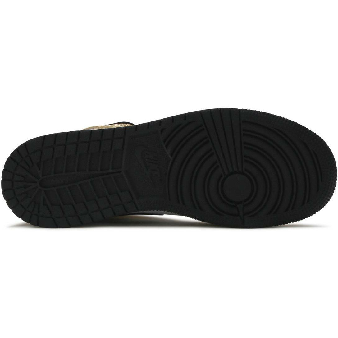 Air Jordan 1 Mid "Metallic Gold Black White" (GS/Juniors) (2020) | MrSneaker