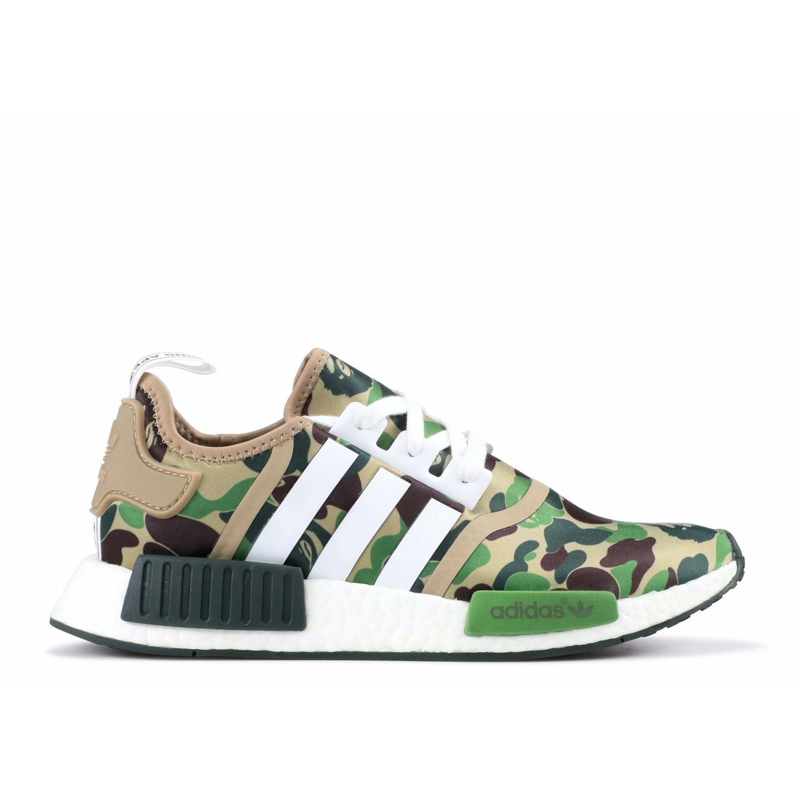 Bathing Ape X NMD R1 "Green Olive Camo" (2016) | MrSneaker