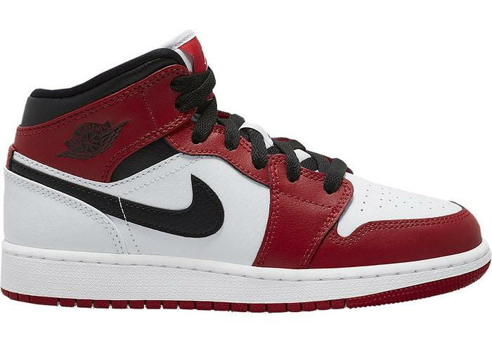Air Jordan 1 Mid "Chicago White Toe" (PS/Kids) | MrSneaker