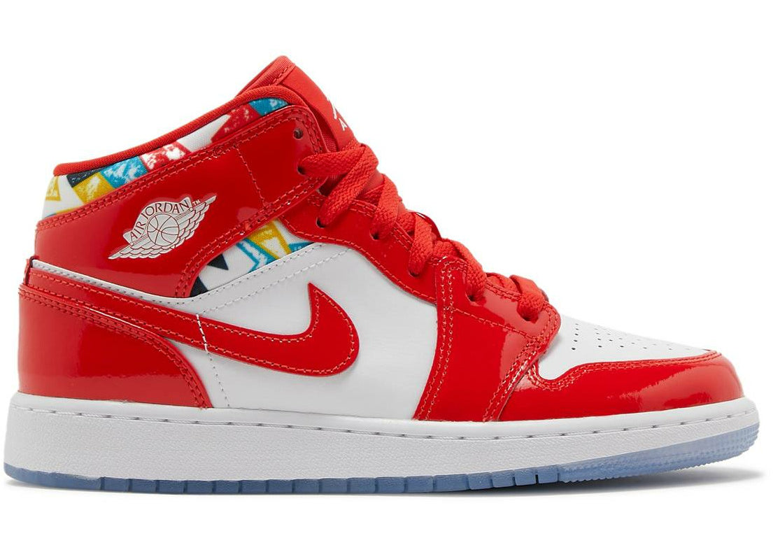 Air Jordan 1 Mid "Barcelona Sweater" (GS/Juniors) (2021) | MrSneaker