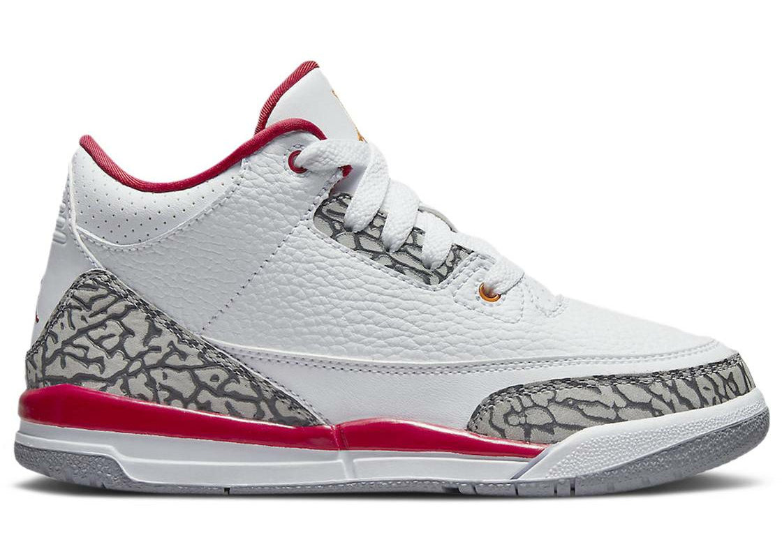 Air Jordan 3 Retro "Cardinal" (PS/Kids) (2022) | MrSneaker