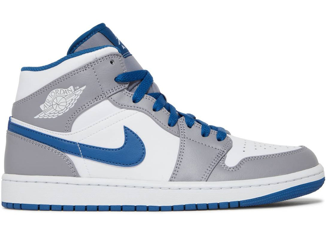 Air Jordan 1 Mid "Cement True Blue" (2023) | MrSneaker