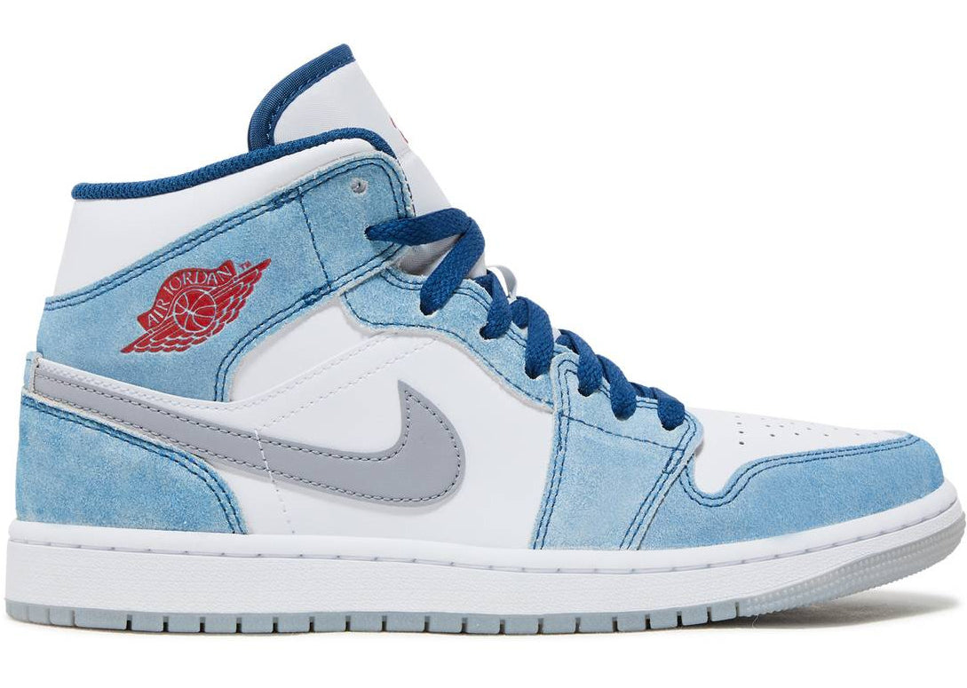 Air Jordan 1 Mid "French Blue" (GS/Juniors) (2022) | MrSneaker