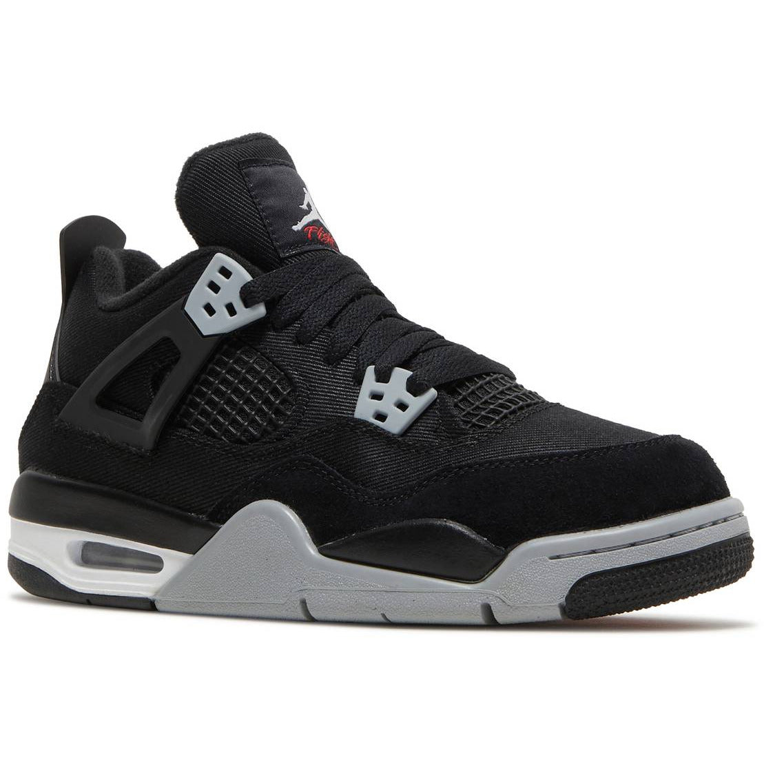 Air Jordan 4 Retro "Black Canvas" (GS/Juniors) (2022) | MrSneaker