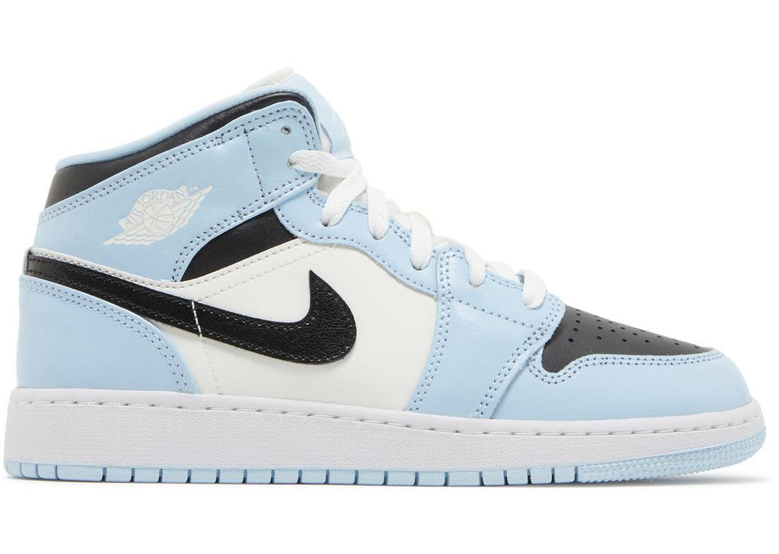 Air Jordan 1 Mid "Ice Blue" (GS/Juniors) (2022) | MrSneaker
