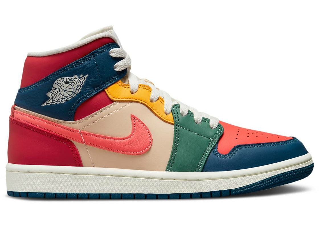 Air Jordan 1 Mid "Multi Color" (Wmns) (2022) | MrSneaker