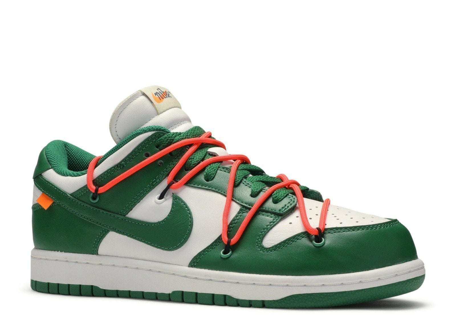 Off-White X Dunk Low Leather "Pine Green" (2019) | MrSneaker
