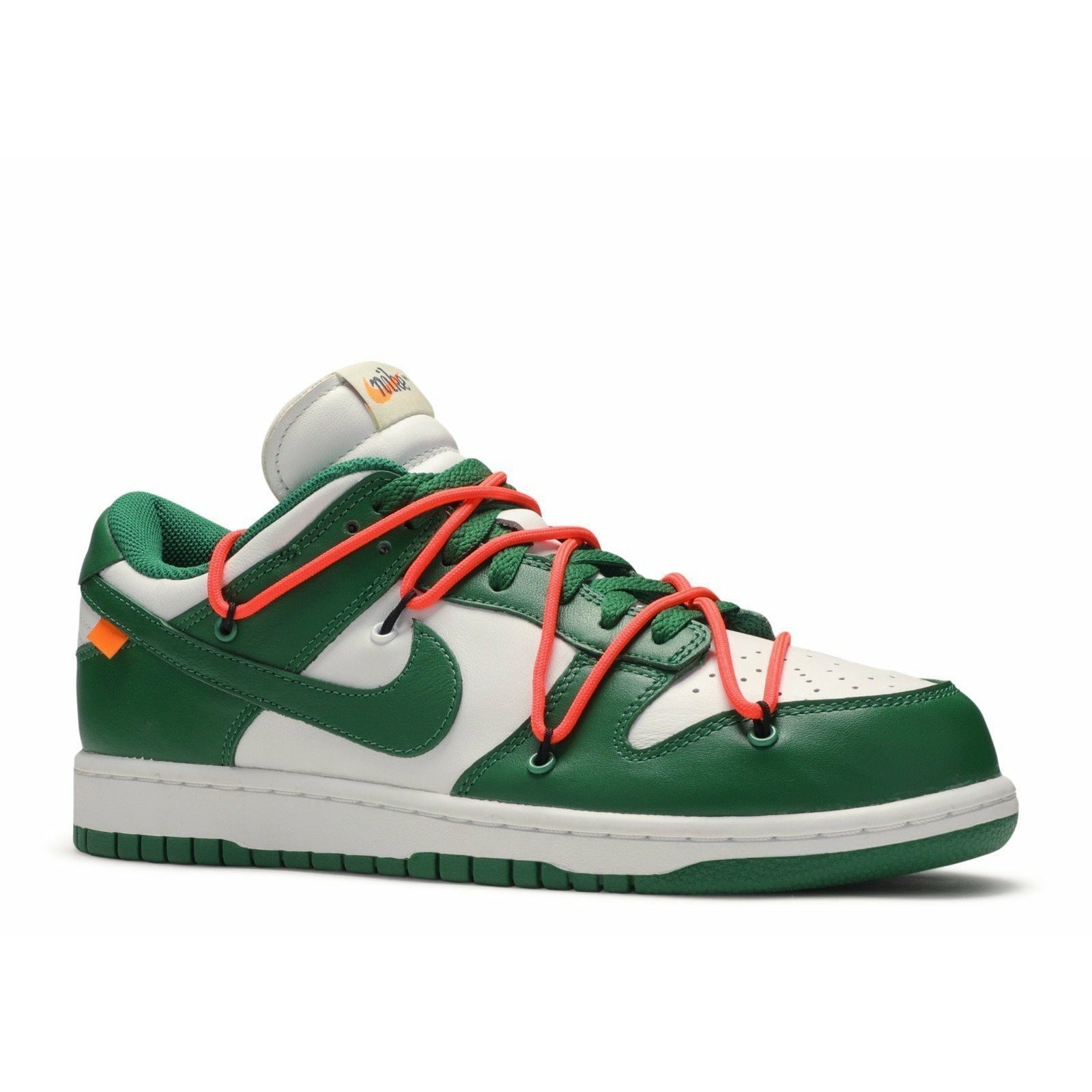 Off-White X Dunk Low Leather "Pine Green" (2019) | MrSneaker