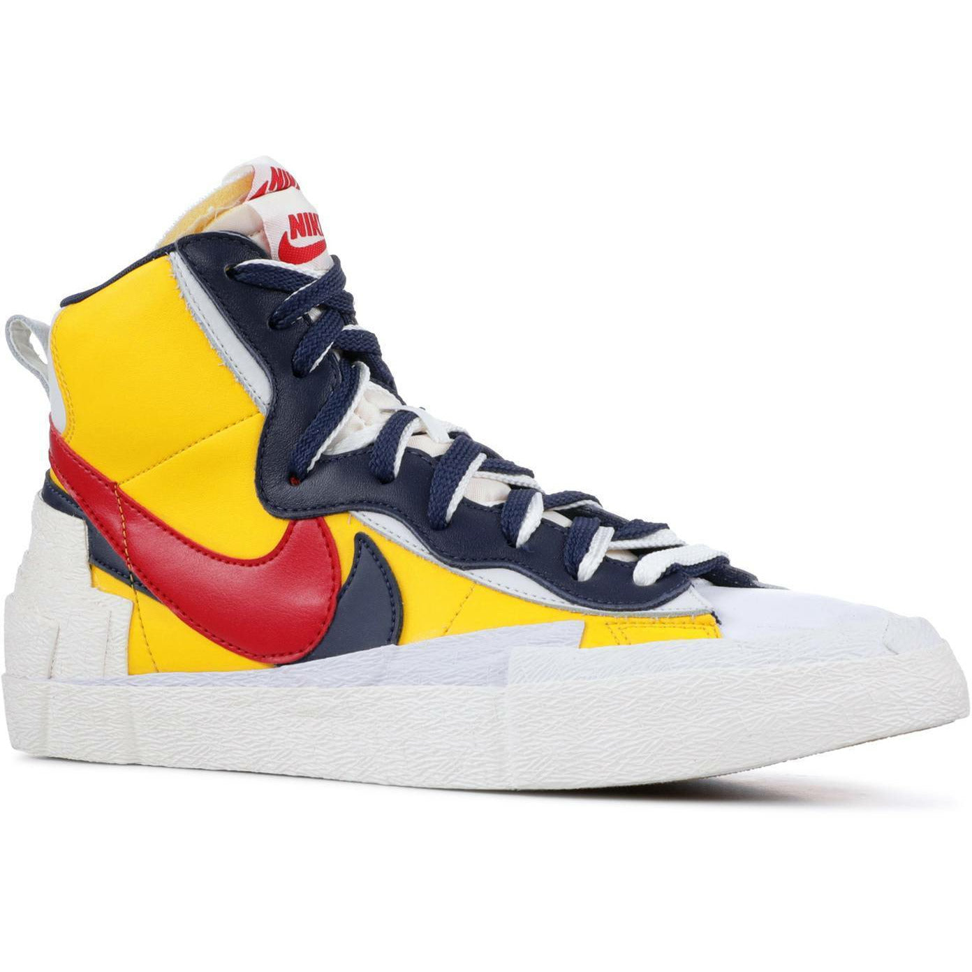 Sacai X Blazer Mid "Maize Navy" (2019) | MrSneaker