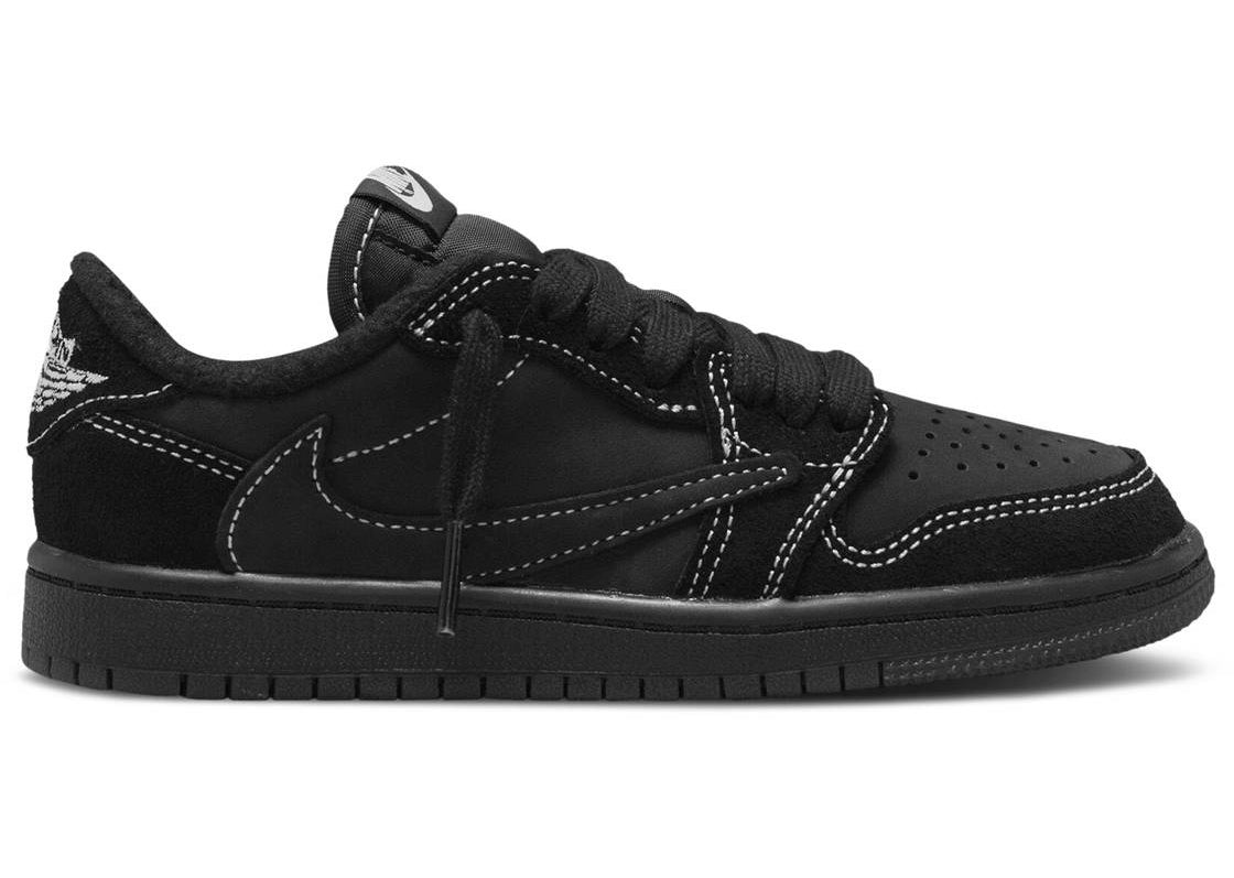 Travis Scott X Air Jordan 1 Low OG SP "Black Phantom" (PS / Kids) (2022) | MrSneaker